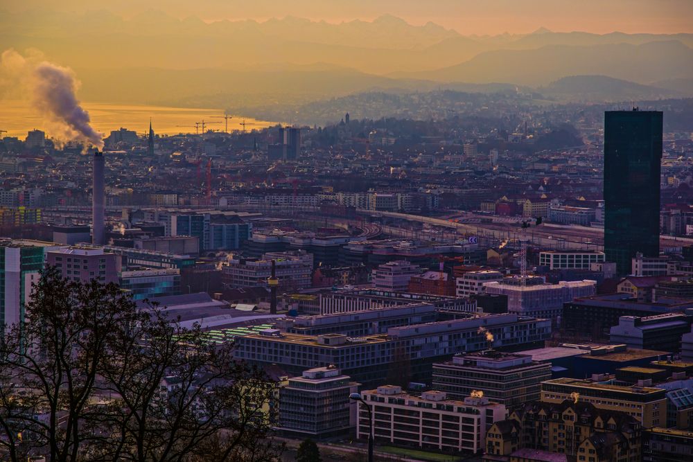 Sicht auf Zürich