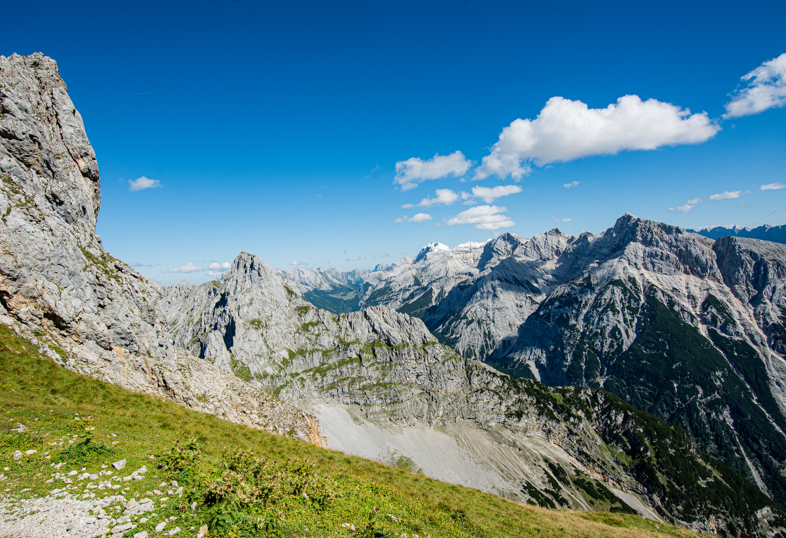 Sicht aus der Karwendel Gebirge