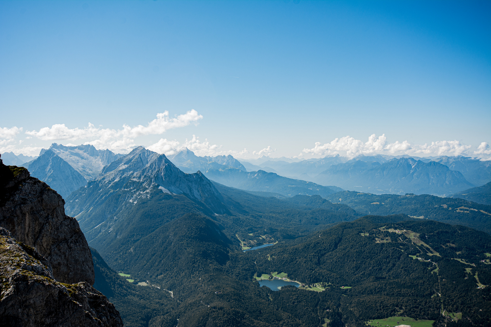 Sicht aus der Karwendel Gebirge