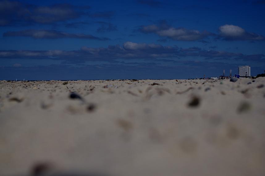 Sicht eines Steines an der Ostsee
