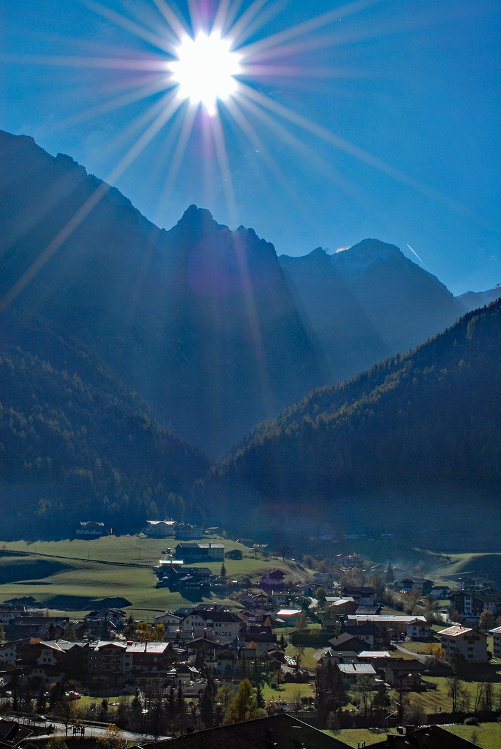 Sicht in Richtung Pinnistal im Stubai