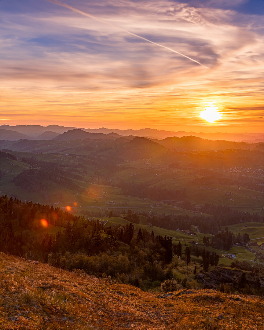 Sicht über das Appenzellerland