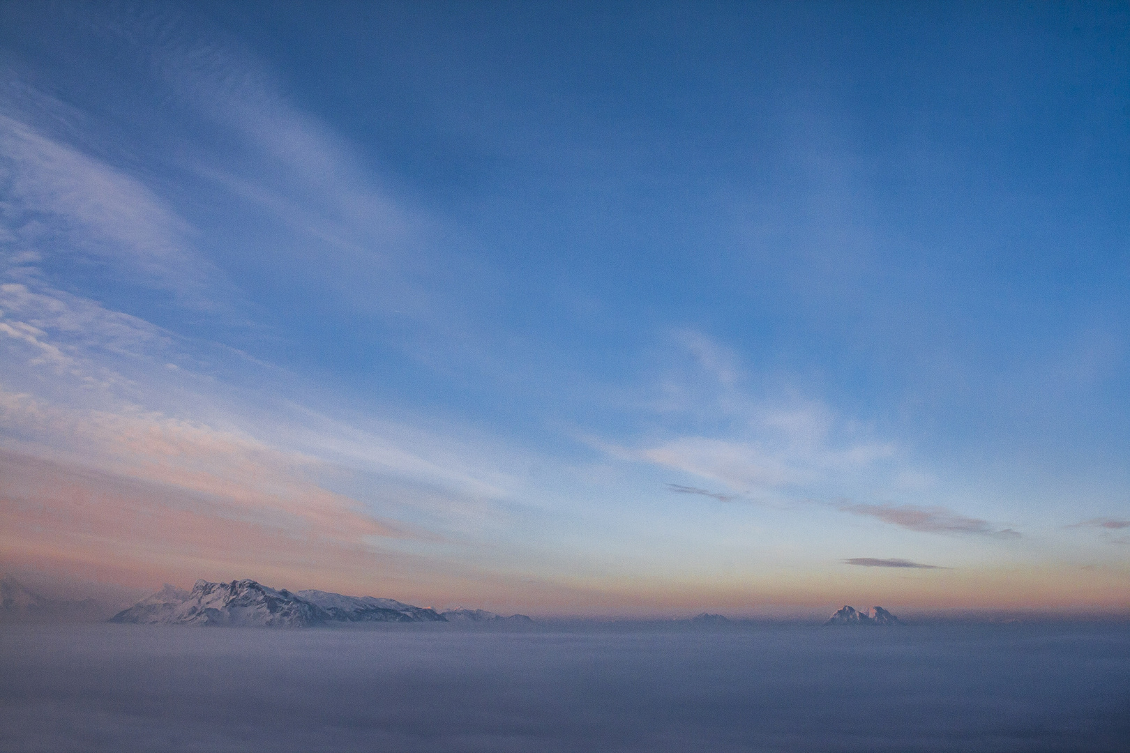 Sicht vom Gaisberg in Salzburg