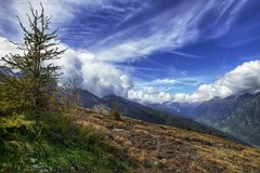 Sicht vom Katschberg ins Tal