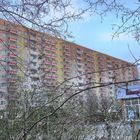 Sicht vom Studentenwohnheim auf Lößnig "Neubaublocks"