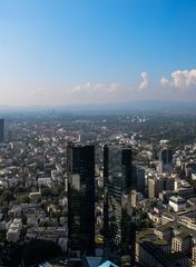 Sicht von ganz oben Frankfurt