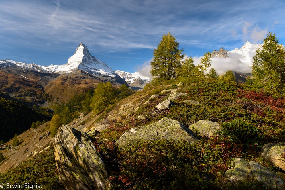 Sicht von Sunnegga auf das Matterhorn
