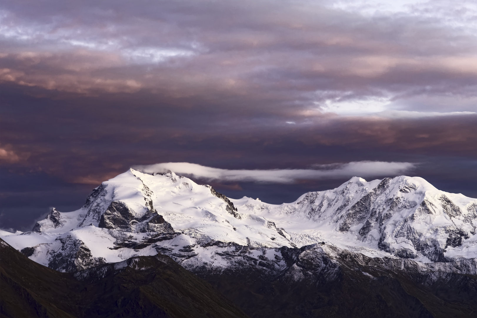 Sicht von Weisshornhütte SAC