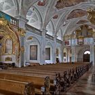 Sicht zur Orgel in der Klosterkirche Au