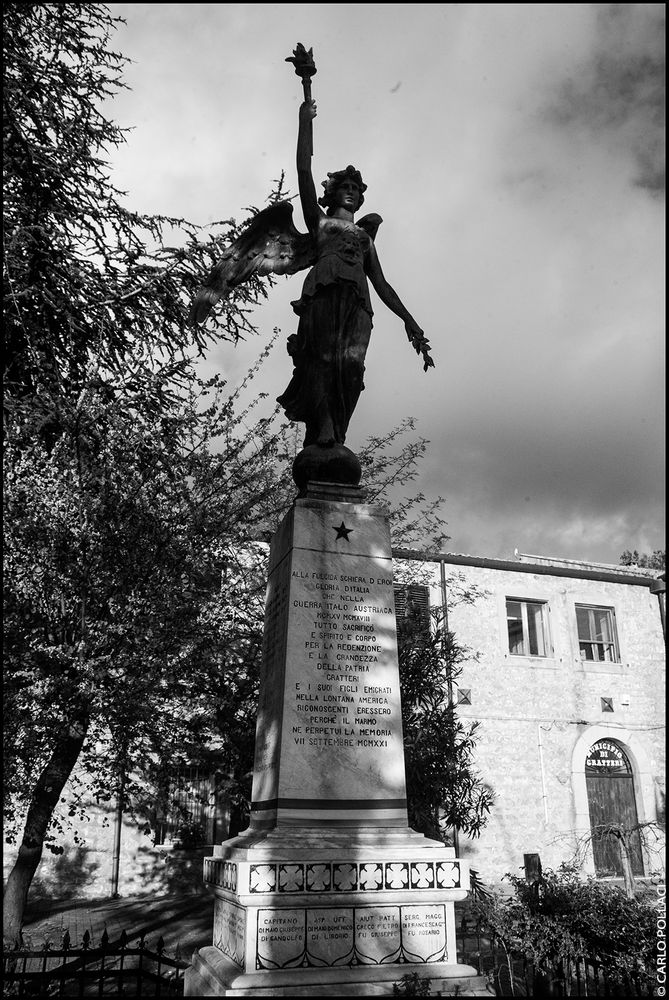 Sicily, Gratteri, Monument to the Fallen