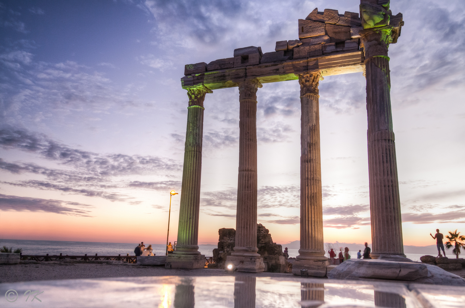 Side - Der Apollo Temple im Licht der untergehenden Sonne