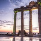 Side - Der Apollo Temple im Licht der untergehenden Sonne