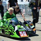 Sidecar racer Debbie Barron