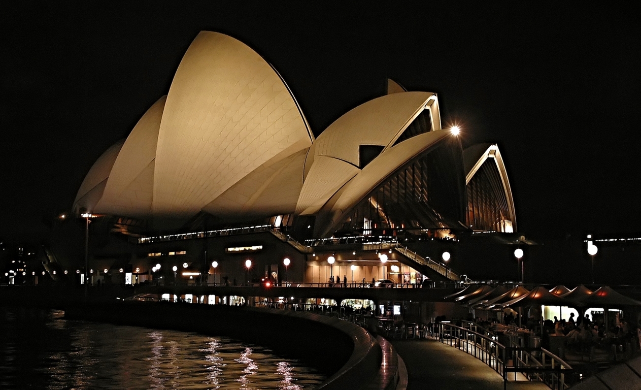 Sidney Oper bei Nacht