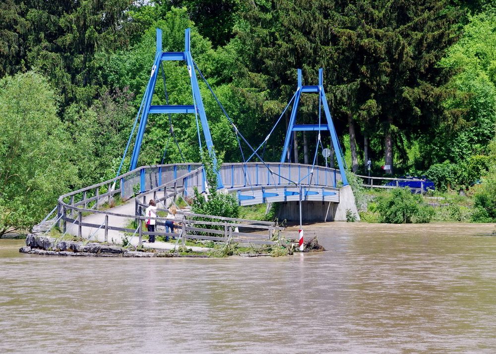 Sie endet im Hochwasser