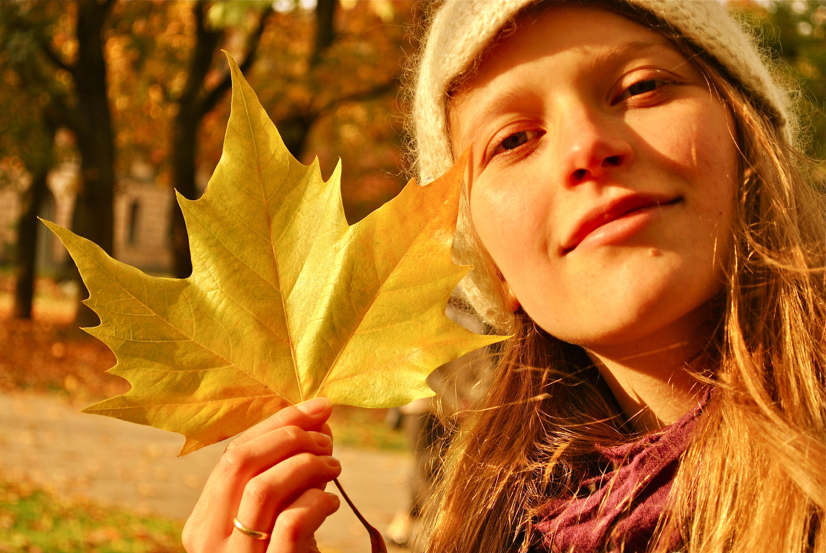 Sie gefällt der Herbst