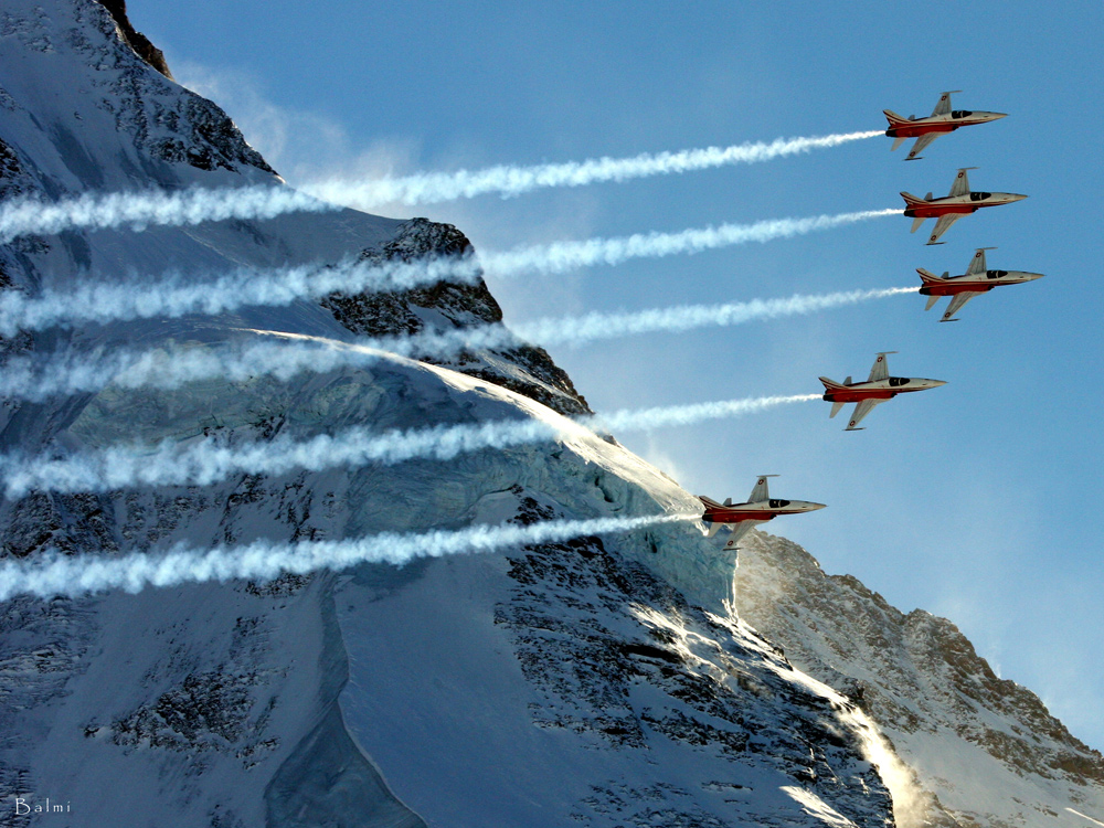 "Sie haben eben; das Jungfraumassiv...durchquert…