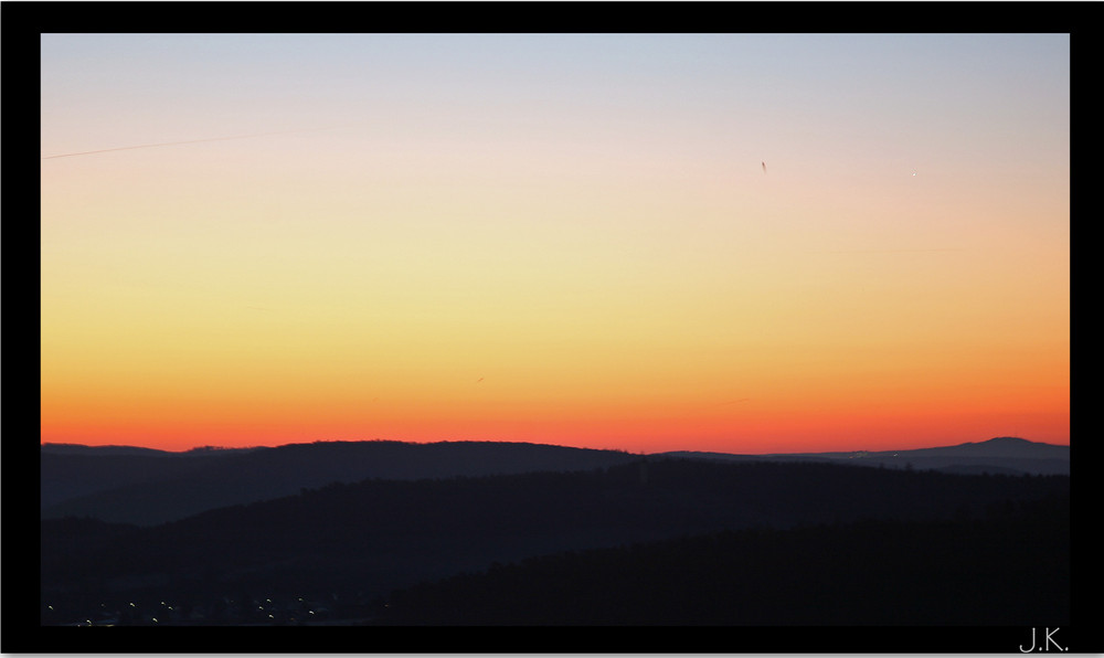 ...sieben Uhr morgens...