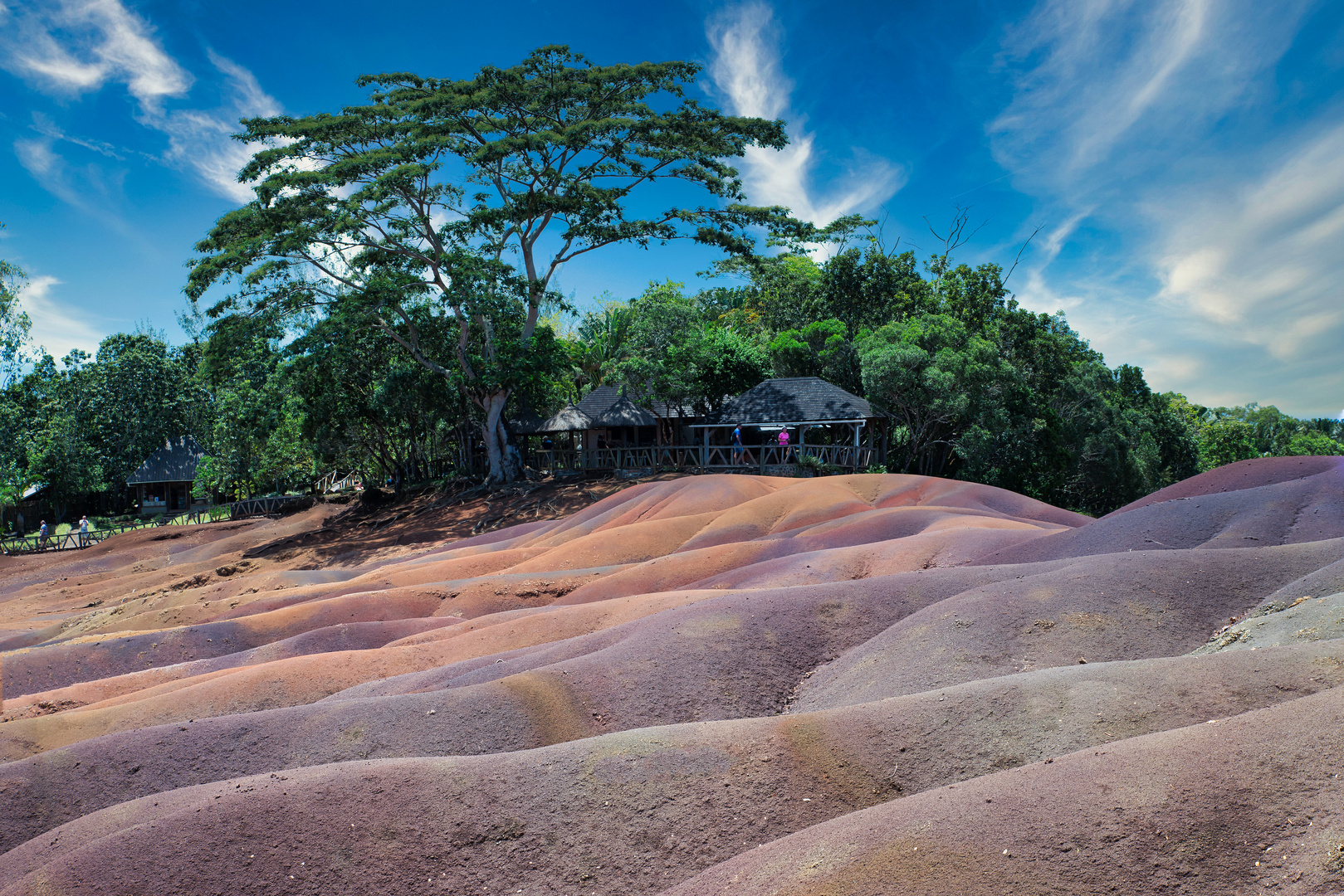 Siebenfarbige Erde in Chamarel  Mauritius