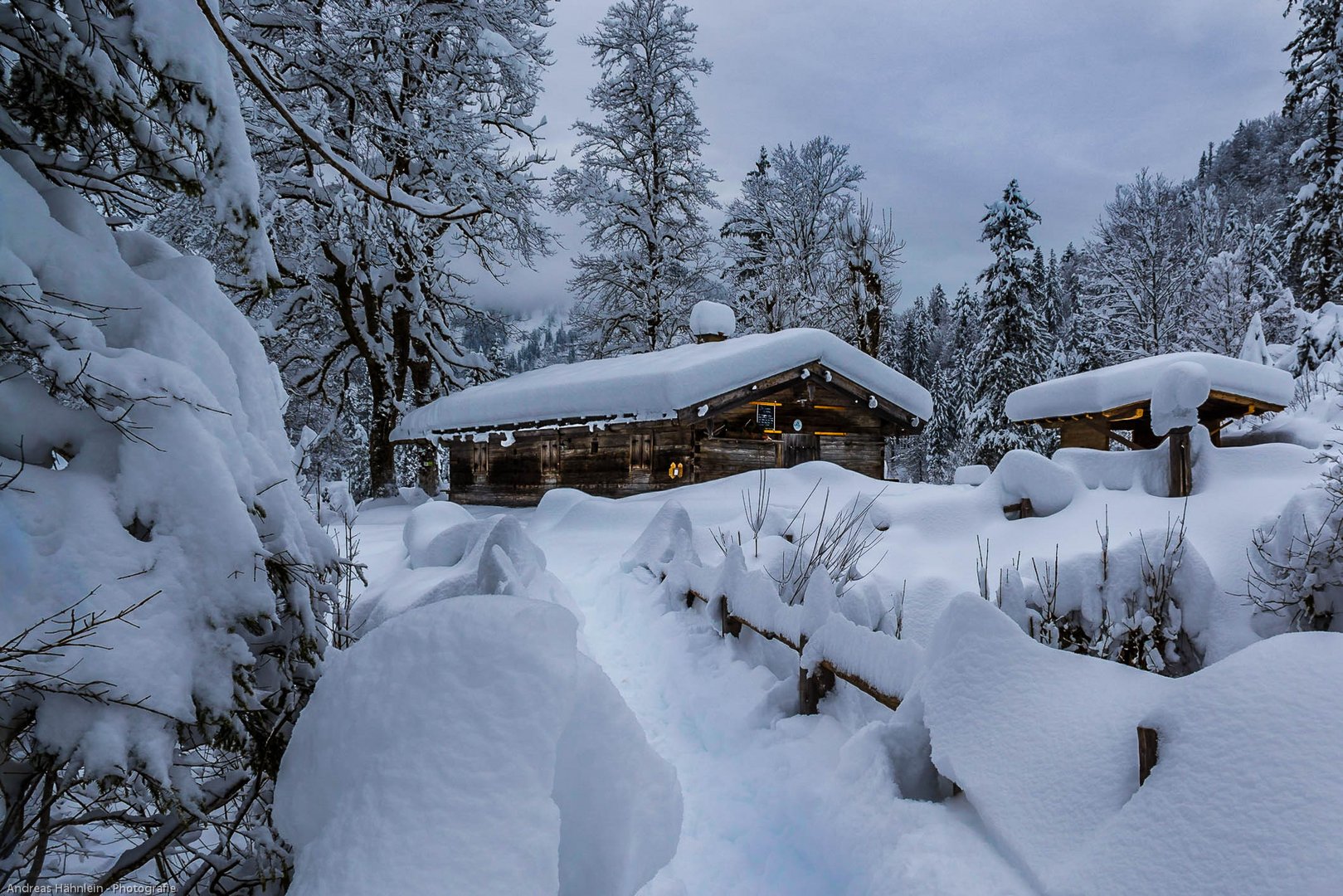 Siebenhütten im Schnee - Kreuth/Obb.