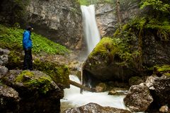 Siebliwasserfall im Dauerregen