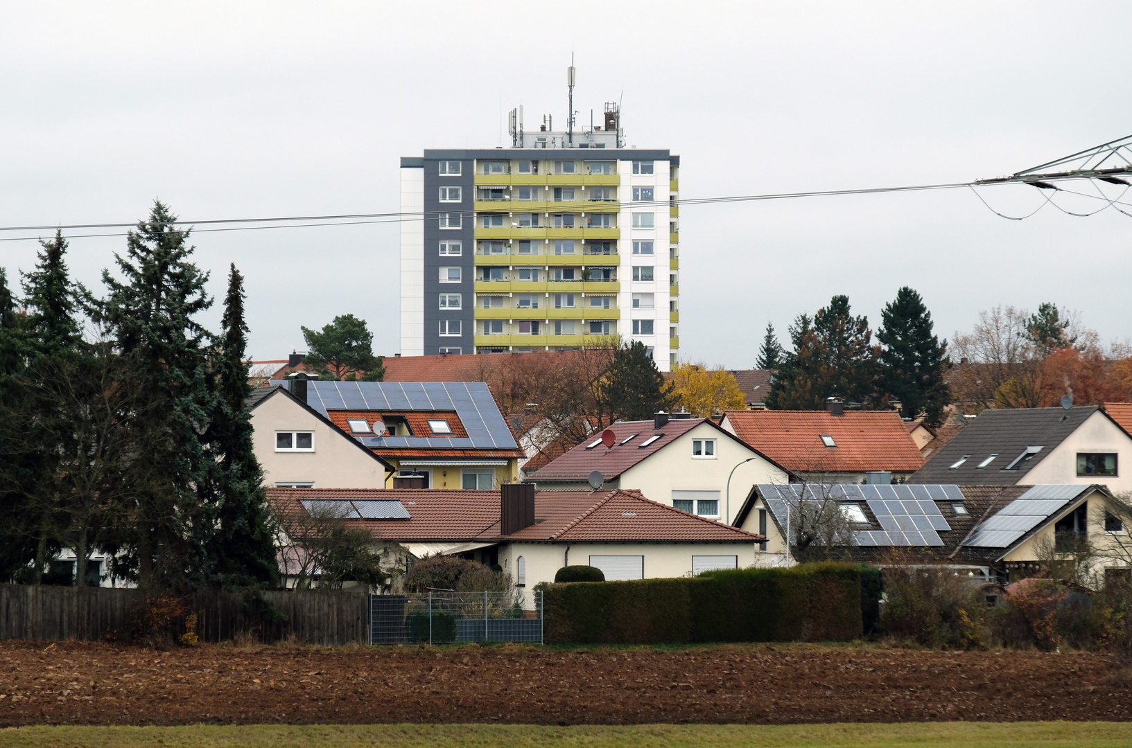 Siedlung am Stadtrand