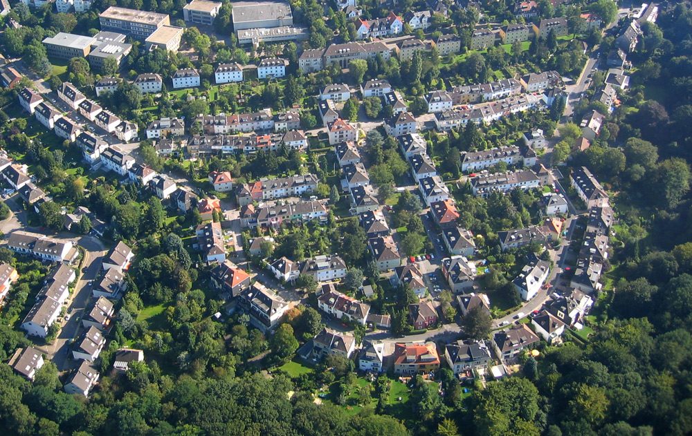 Siedlung Essen Stadtwald / Eyhof - Luftaufnahme