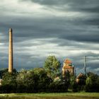 Siedlung Richtberg bei Sonnenuntergang