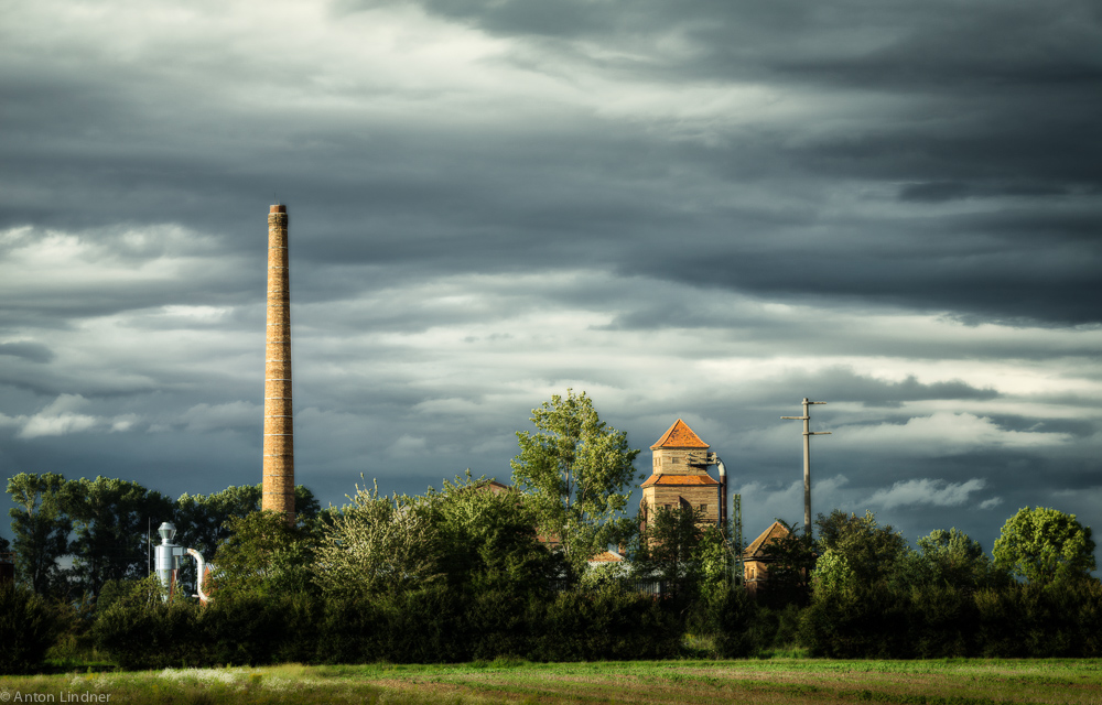 Siedlung Richtberg bei Sonnenuntergang