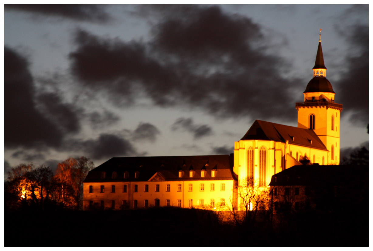 Siegburg bei Dämmerung