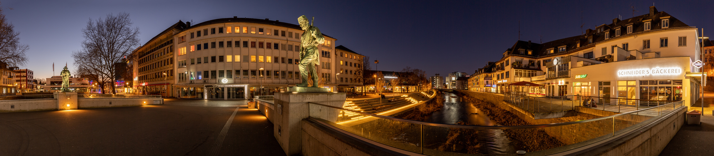 Siegen bei Nacht im LockDown