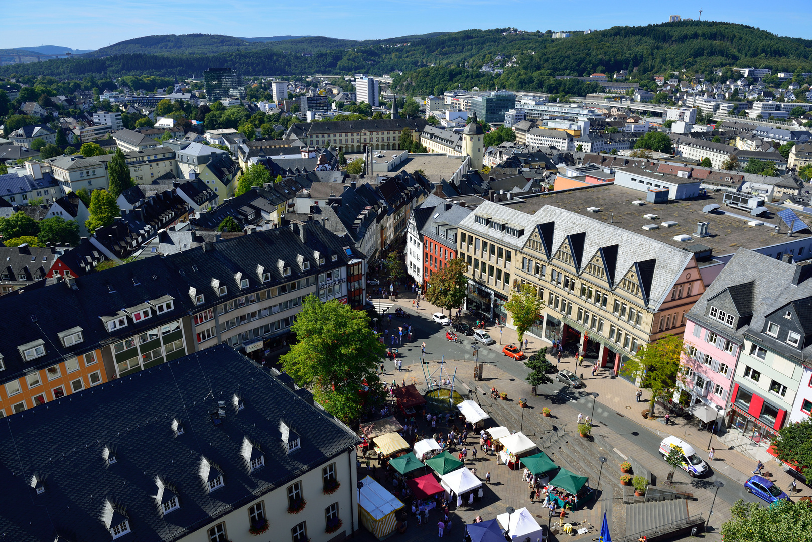 Siegen, Blick auf den Markt Foto & Bild architektur, stadtlandschaft