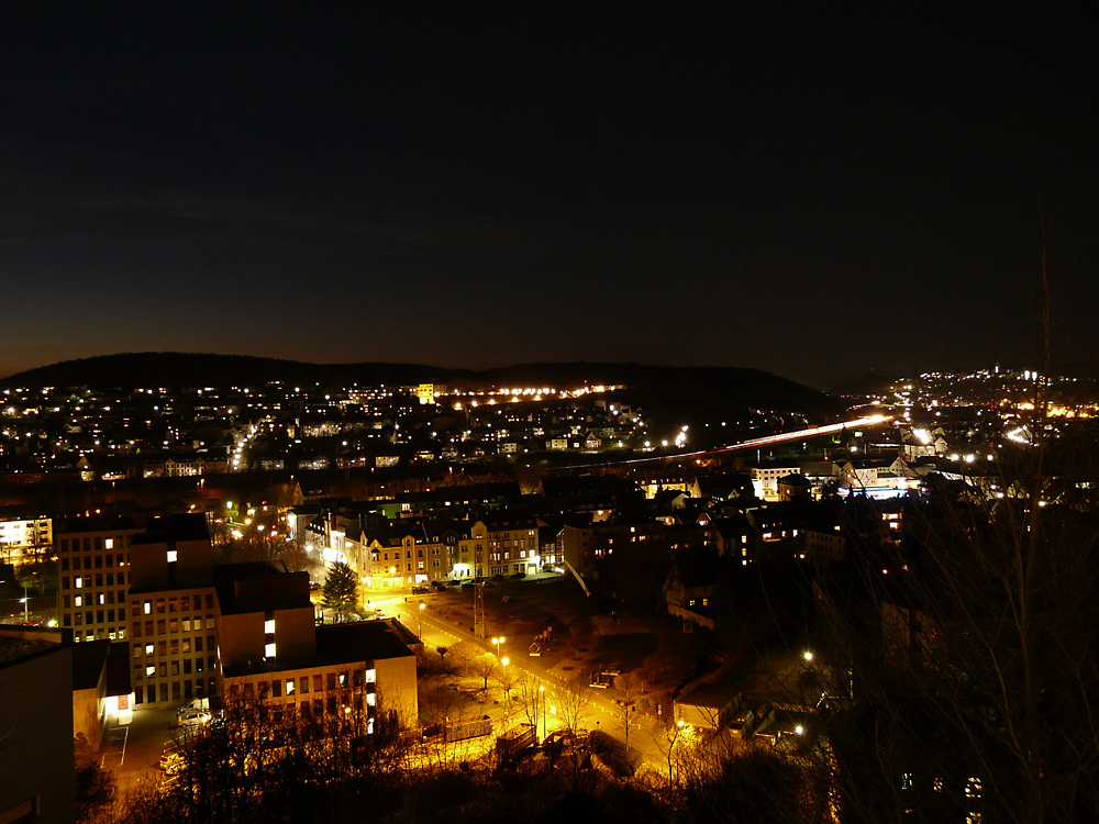 Siegen: Hüttental bei Nacht