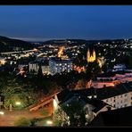 Siegen zur blauen Stunde - Blick vom oberen Schloss