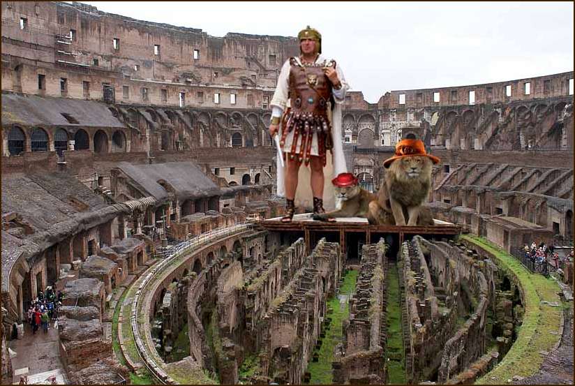 "Siegerehrung im Colosseum"