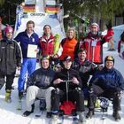 Siegerehrung Prominentnskispringen WM Oberstdorf