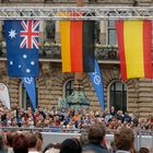 Siegerehrung vor dem Rathaus