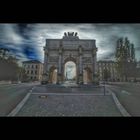 Siegestor München, Langzeitbelichtung