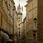 Siegmund-Haffner-Gasse mit Blick zum Alten Rathaus -Salzburg