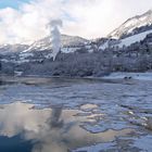 Sieht aus wie ein Eismeer in den Bergen