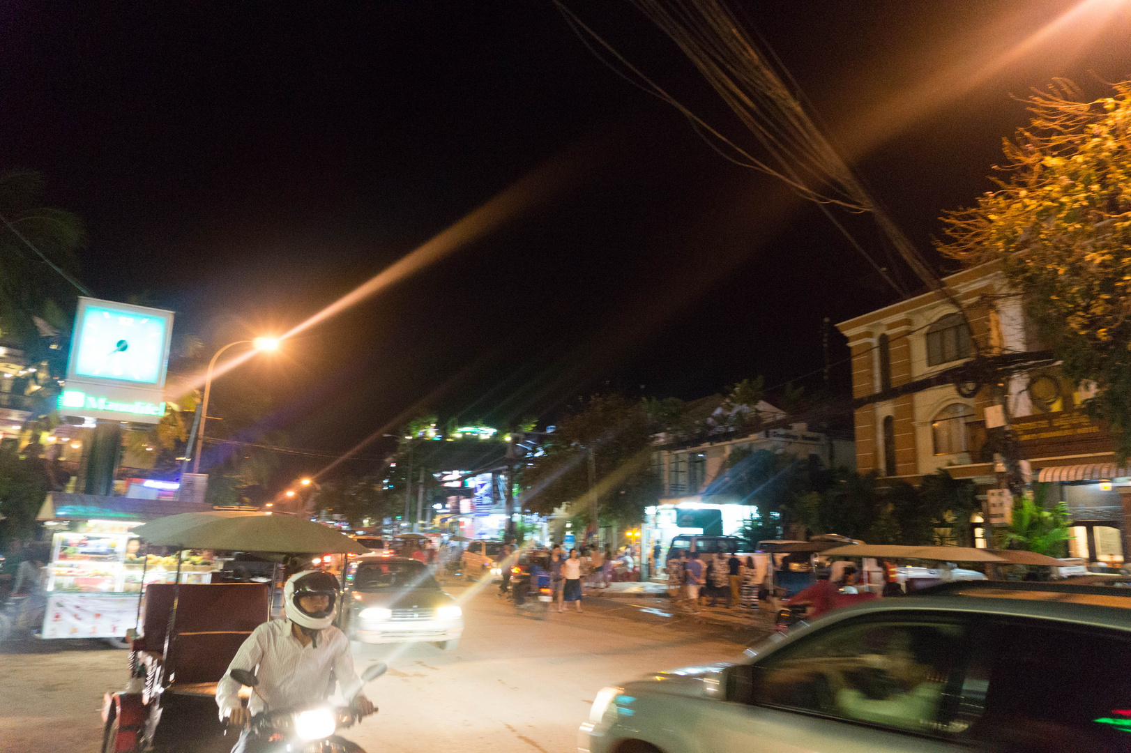 Siem Reap Traffic by Night