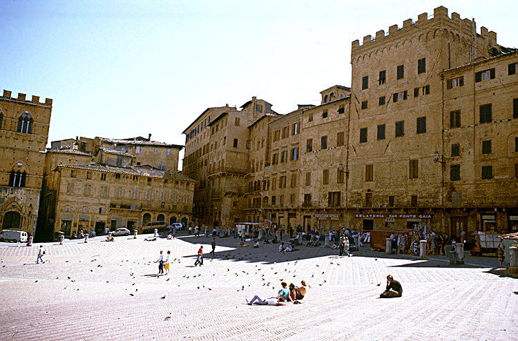 Siena (3) Der Marktplatz ("Campo")