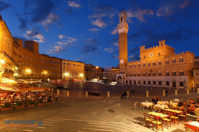 Siena at night