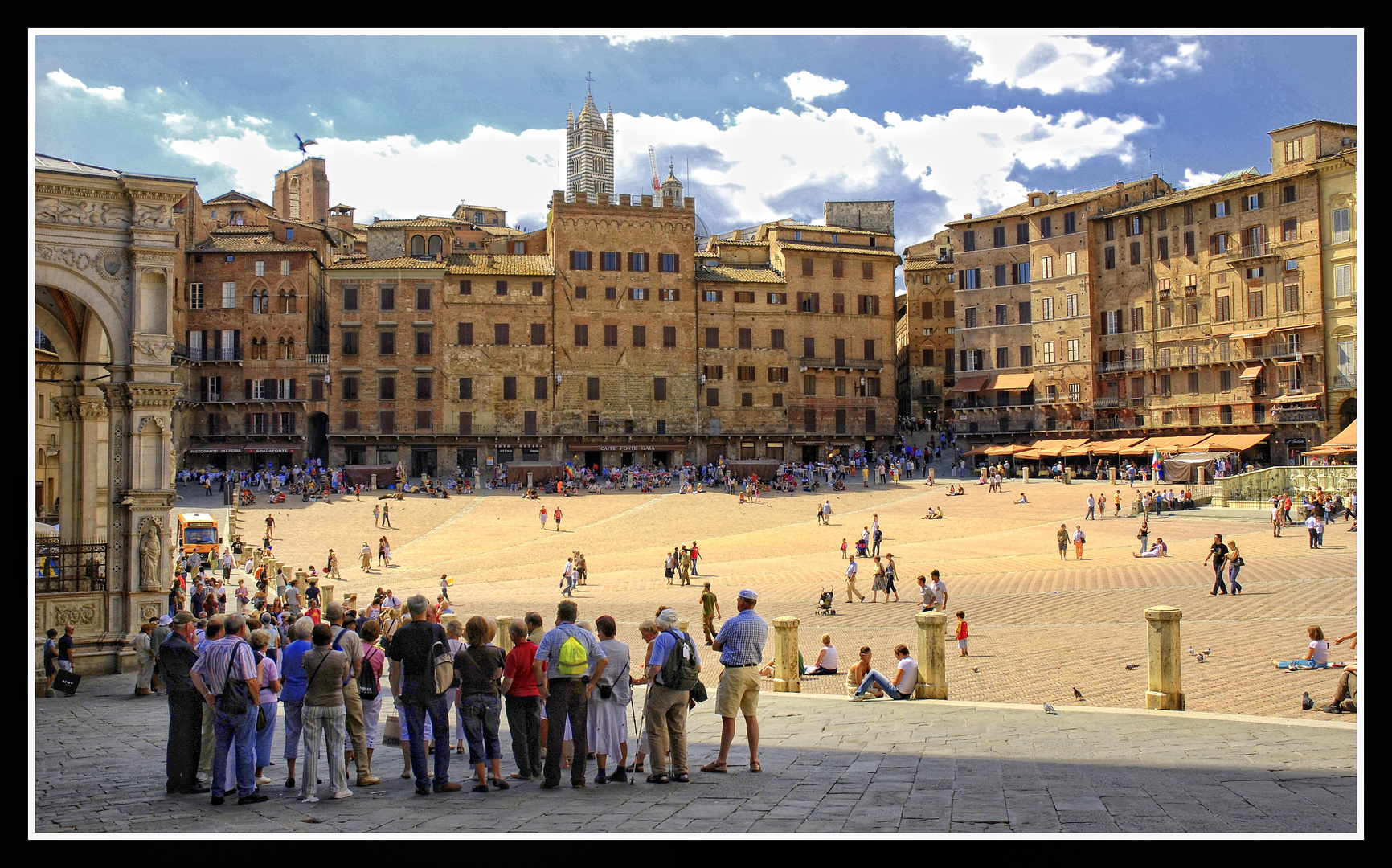 Siena - Auf der Piazza del Campo