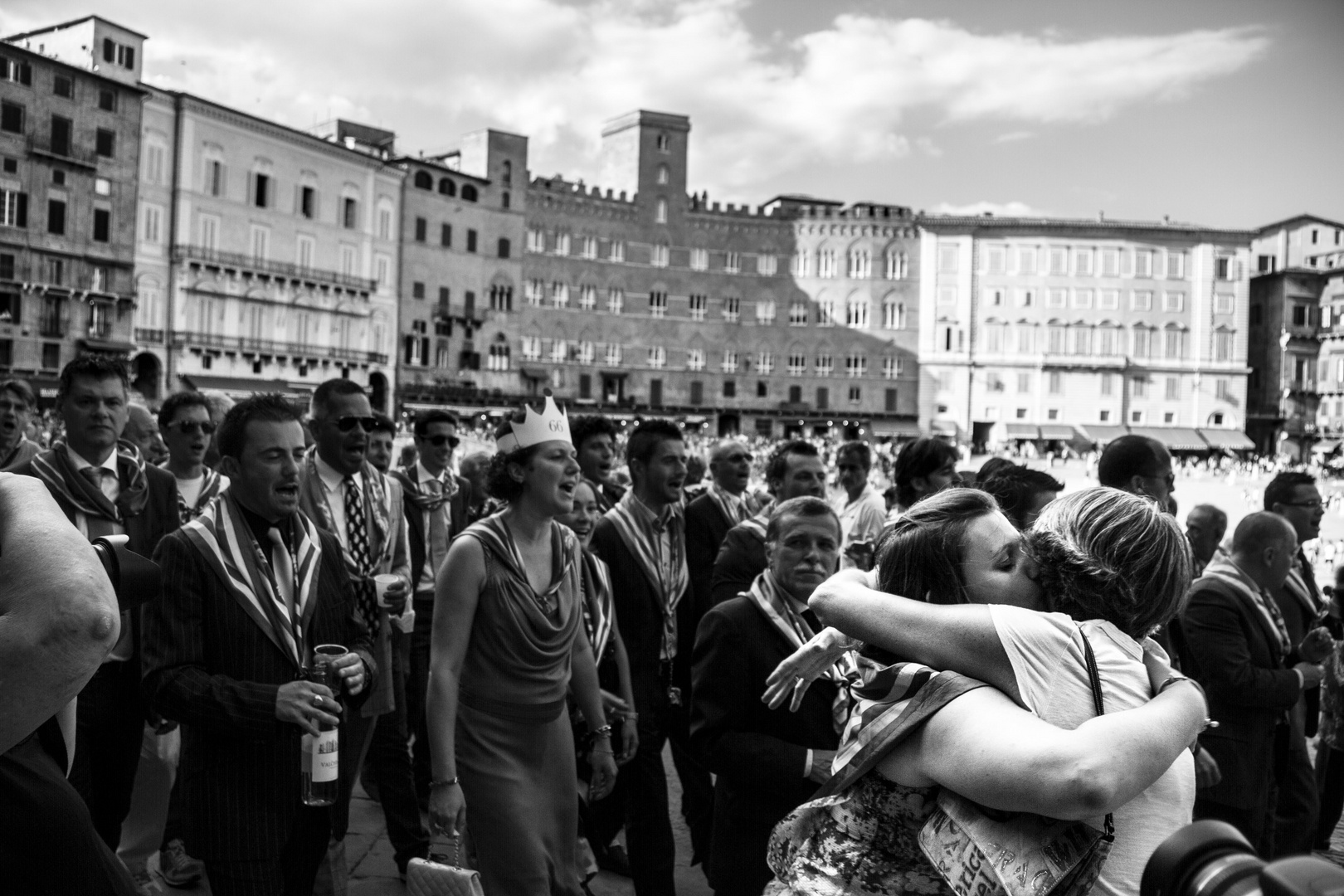 Siena - Gioia per la vittoria dell'Oca