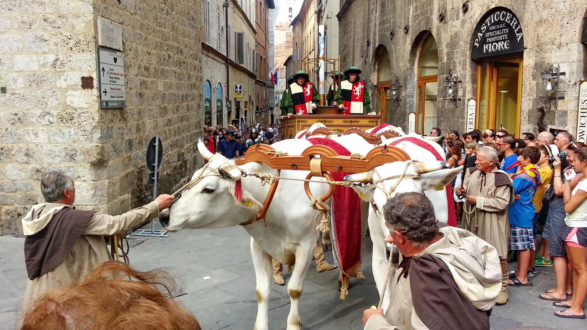 Siena, während der Palio Feste