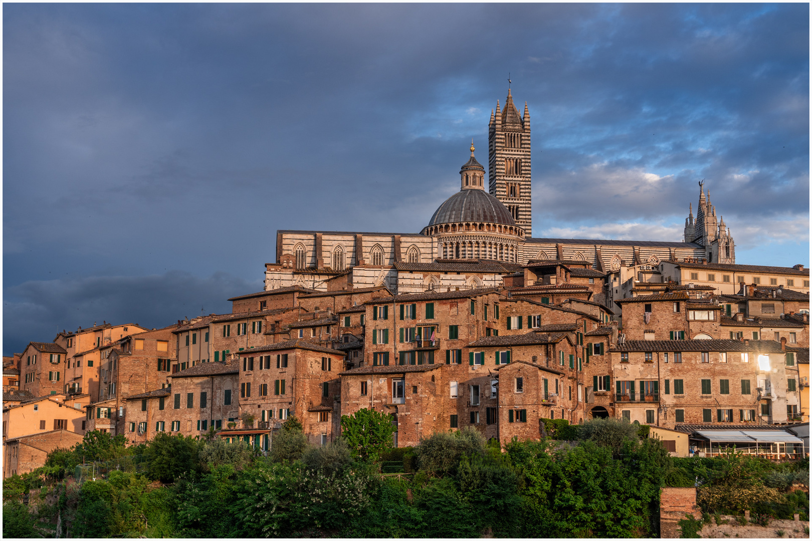 Siena zur goldenen Stunde