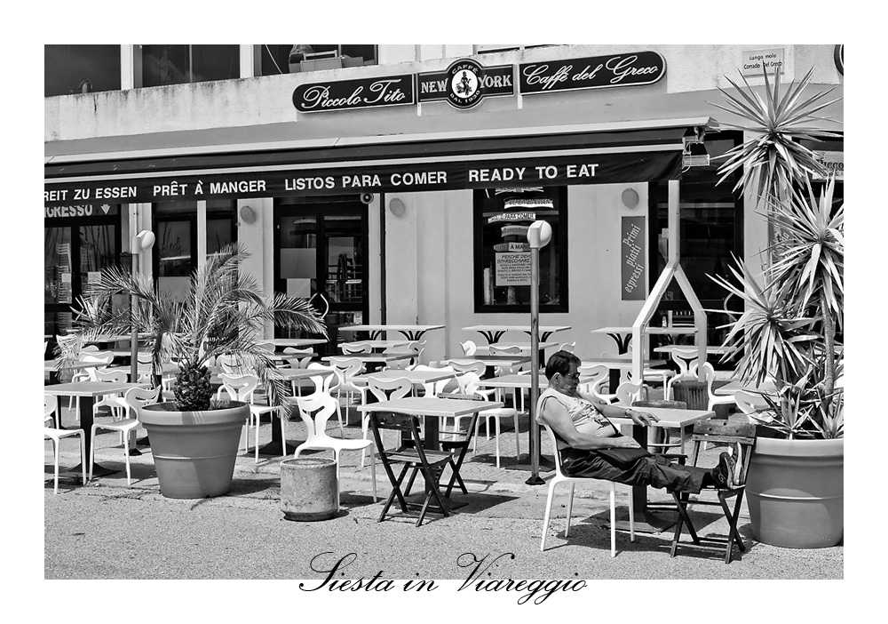 Siesta in Viareggio