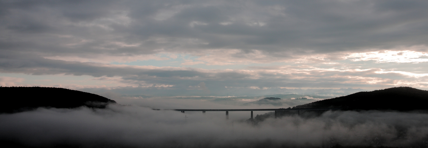 Sigerland im Morgennebel