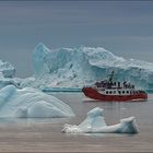 sightseeing among the icebergs